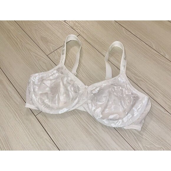 Wacoal Other - Wacoal 85567 Awareness Full Figure Seamless Bra Floral UW Womens 38D Ivory
